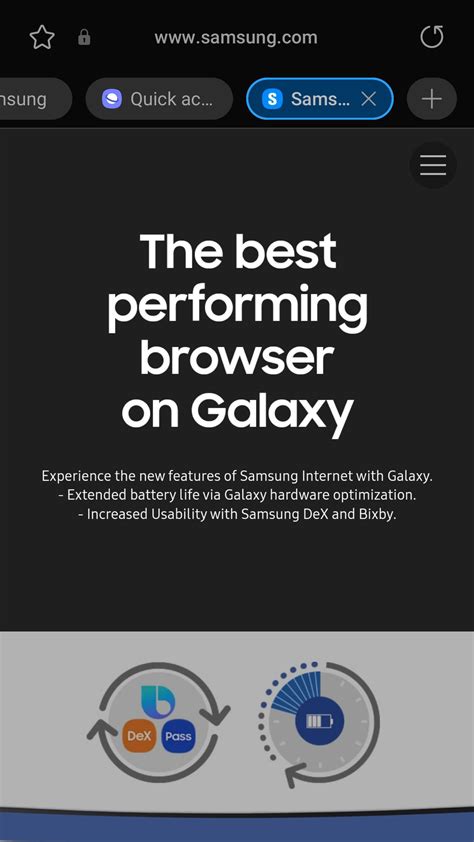 Older versions of Samsung Internet Browser (Android) .